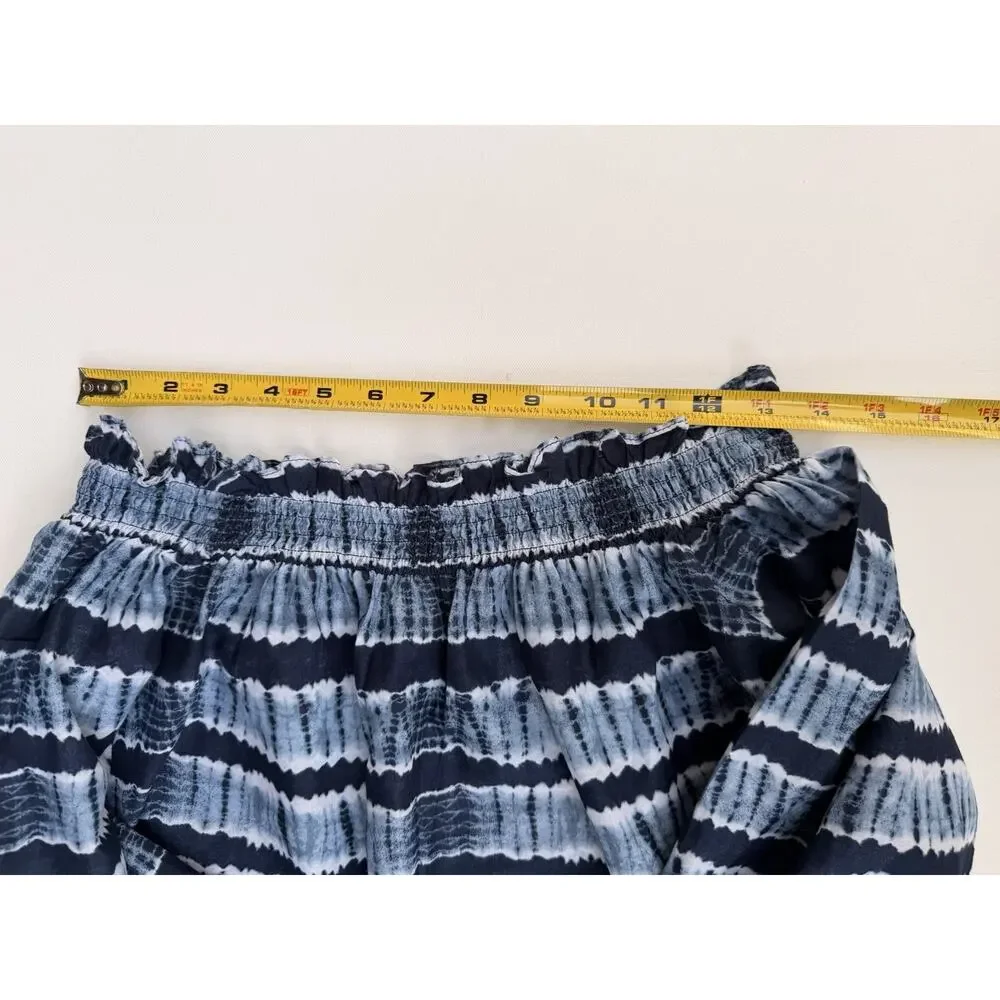 Michael Kors Boho-inspired/Peasant Off the Shoulder Women’s Tie-dye - Size M